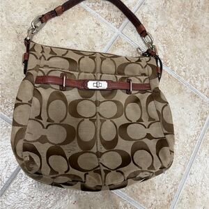 Coach Chelsea Ashlyn signature shoulder bag  as is